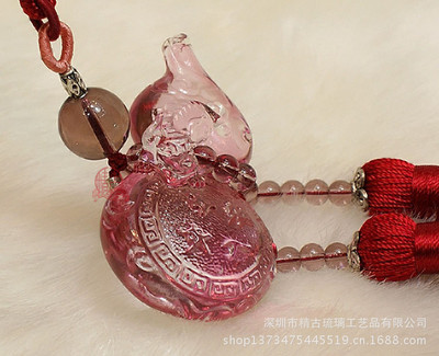 琉璃之美 古法工艺加持的平安车挂