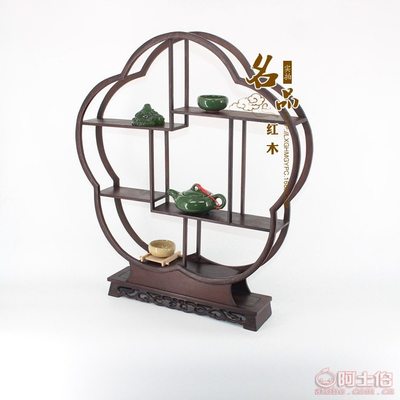 名品红木厂家直销 60厘米梅花形博古架，精致收纳展现东方韵味